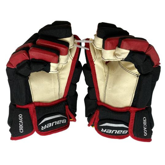 Bauer Supreme MX3 - Gant NHL Pro Stock - Blackhawks de Chicago (noir/rouge)
